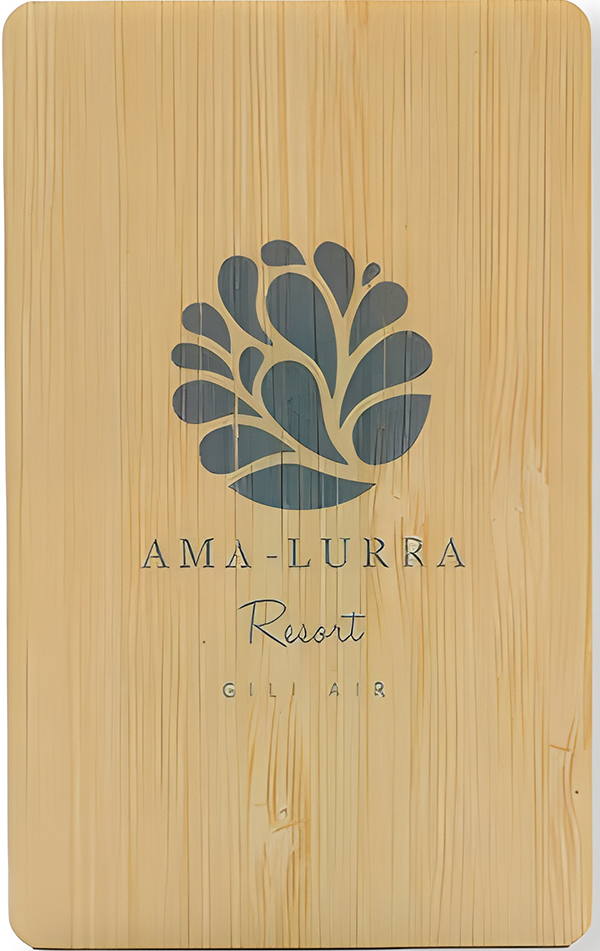 Ama Lurra Hotel Cartão de madeira